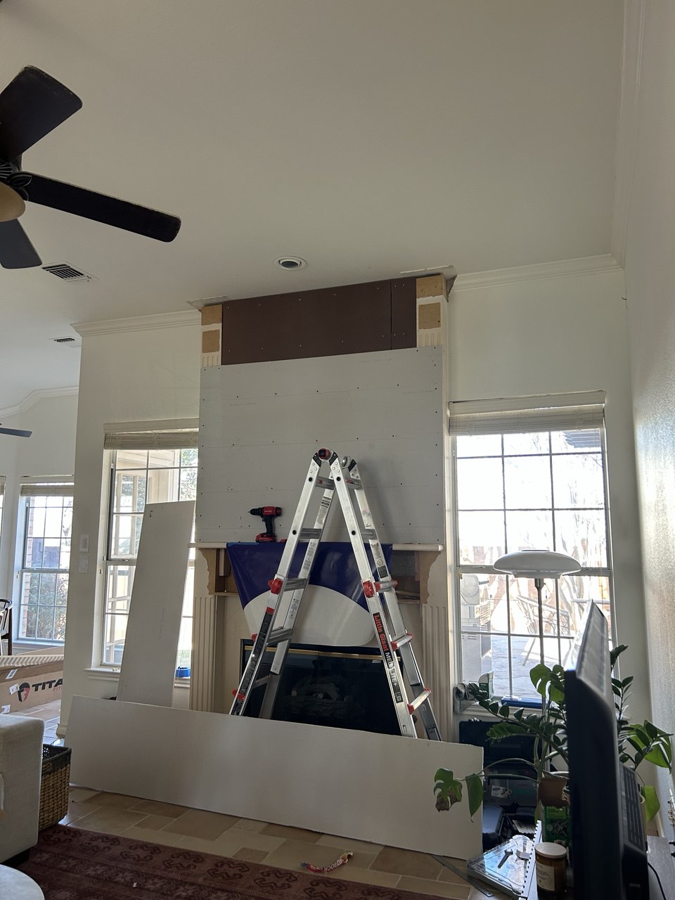 Fireplace build — step 6