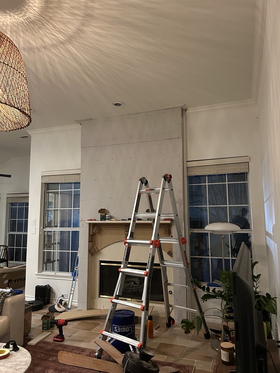 Fireplace build — step 10